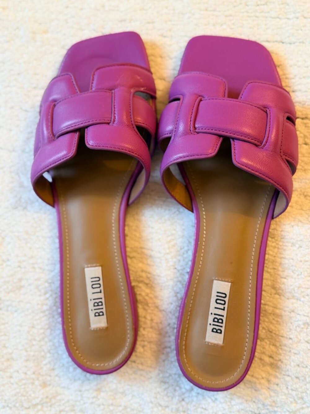 Bibi Lou Holly Leather Slide Sandals